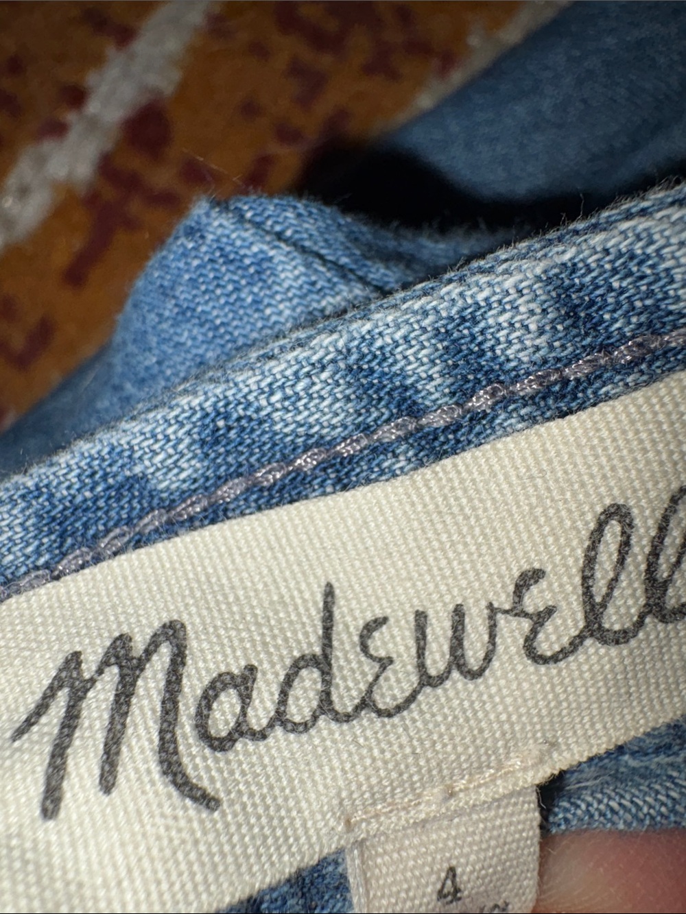 Madewell denim Apron Dress size 4 - Picture 6 of 8